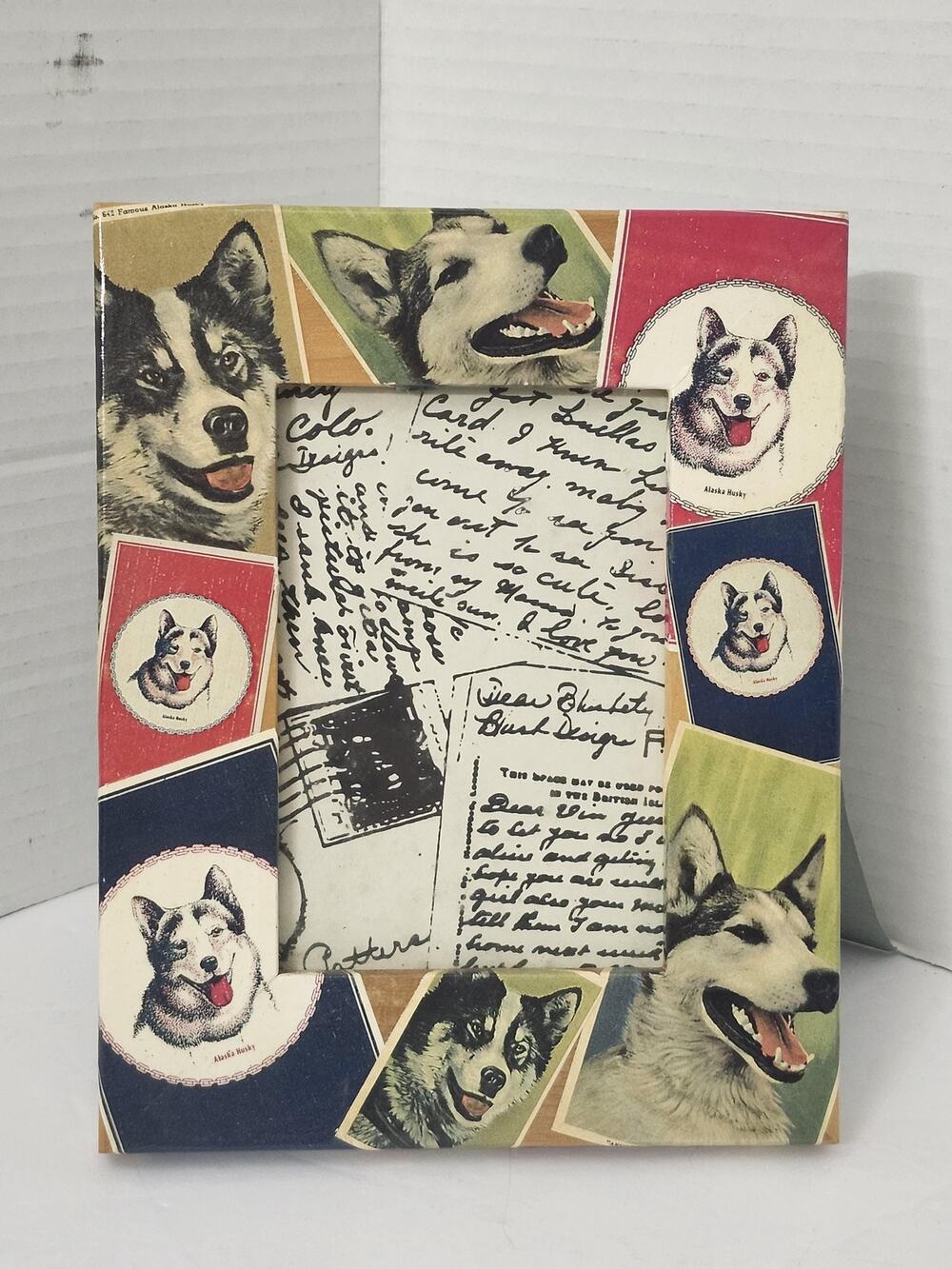 Husky Dog Photo Frame Signed Blankety Blank Designs Stephanie Blank